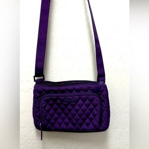 Vera Bradley Quilted Little Hipster Crossbody Bag in Elderberry. NWOT